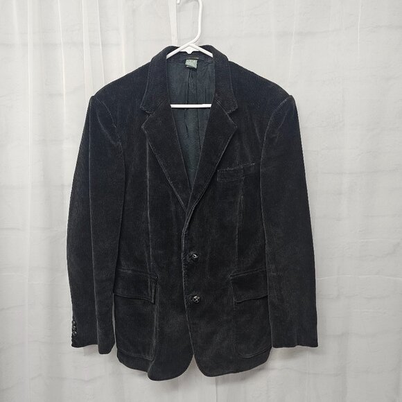 Vintage Urban Renewal Urban Outfitters Charcoal Gray Blazer Corduroy Preppy M - Picture 11 of 11